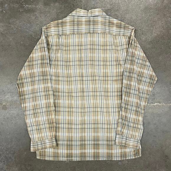 Vintage 50s Penney's Loop Collar Long Sleeve Shirt Small 100% Cotton - Picture 8 of 8